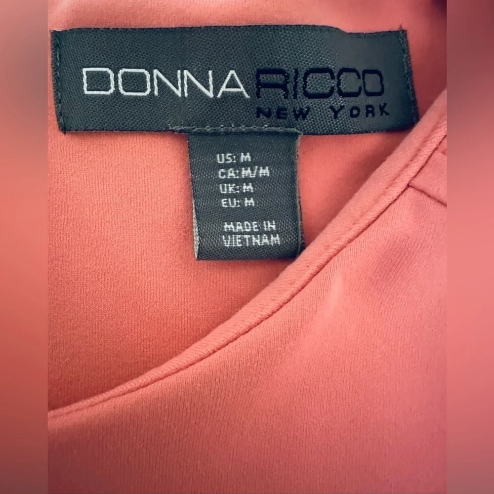 Donna Ricco Sleeveless Shift Dress, Women’s Size Medium, Pink - Picture 5 of 8